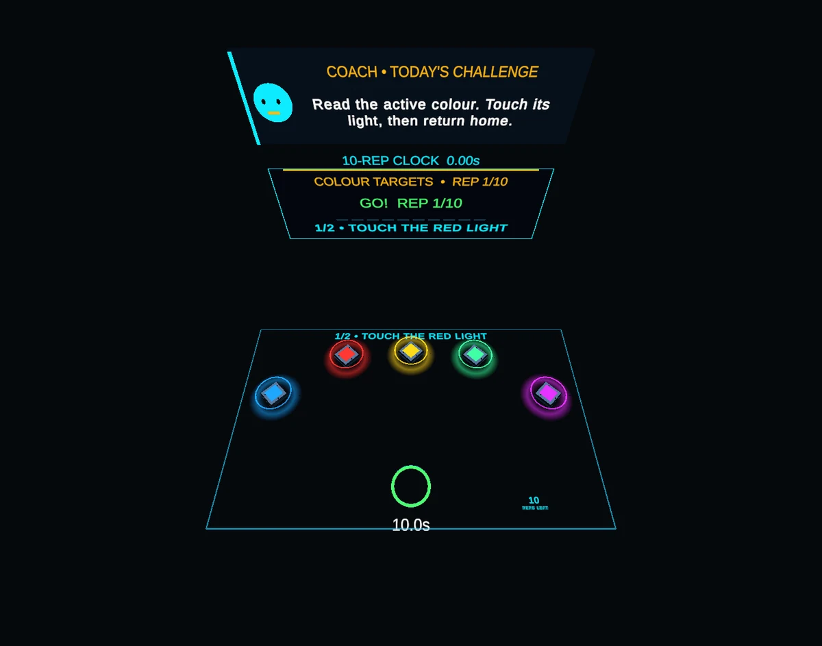 Puck Arcade Unity development preview: Colour Targets · Target & Return