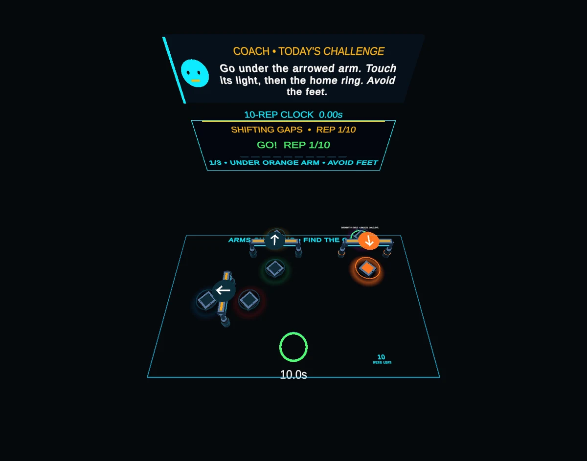Puck Arcade Unity development preview: Shifting Gaps · Obstacle Course